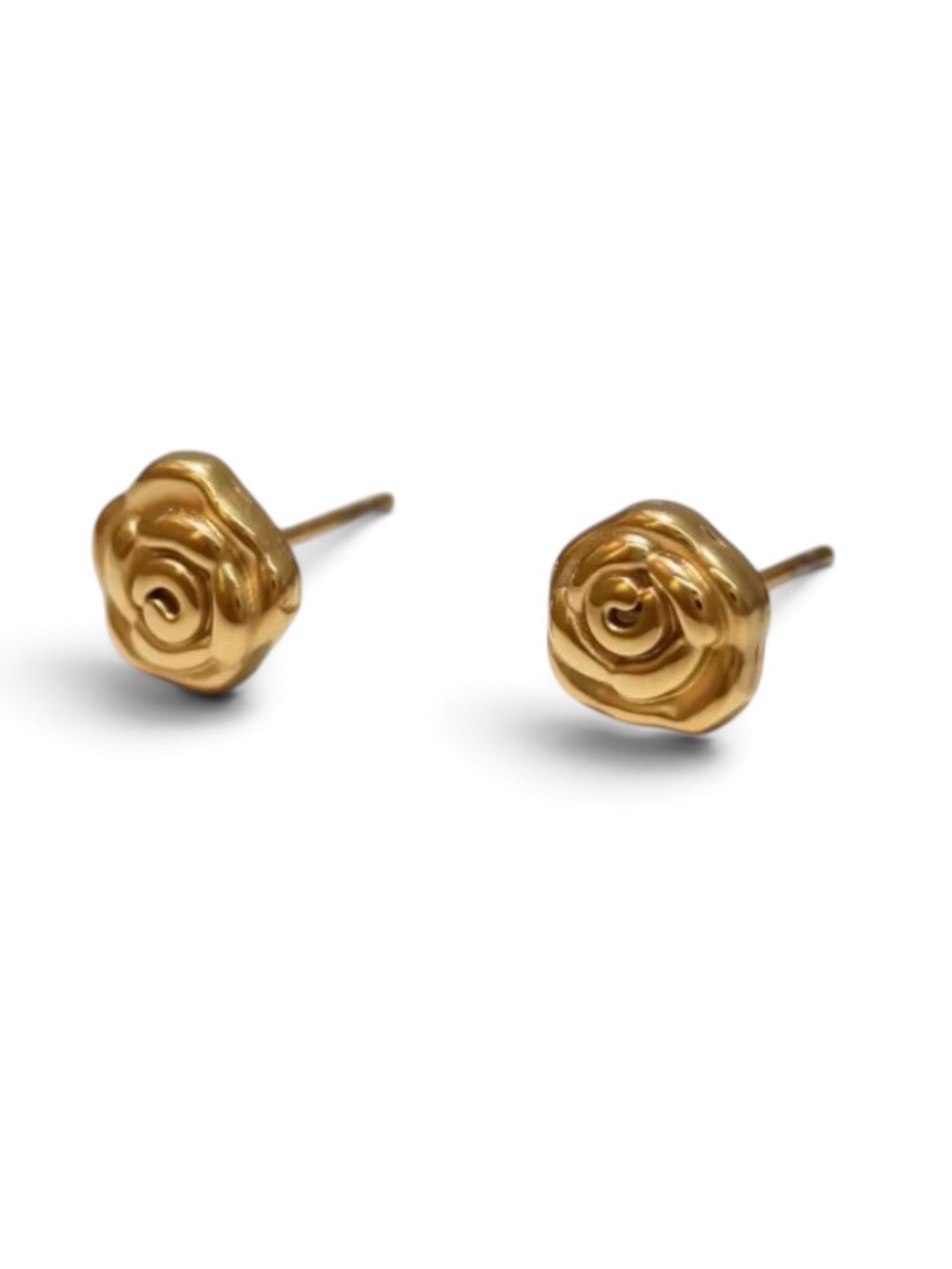 Rose Shaped Stud Earrings